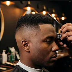 High Skin Fade in Bearbeitung