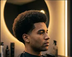 Runder Afro Shape-Up